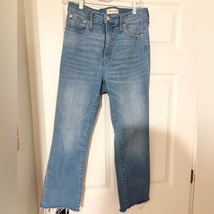 Madewell Cali Demi-Boot Jeans: Raw Hem Edition